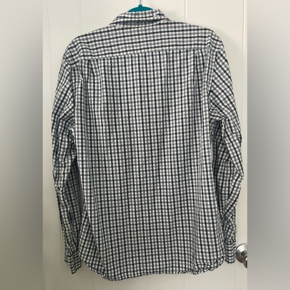 J Crew Mens Large Cotton Oxford Button Down Shirt. Blue & White Gingham - Picture 7 of 9